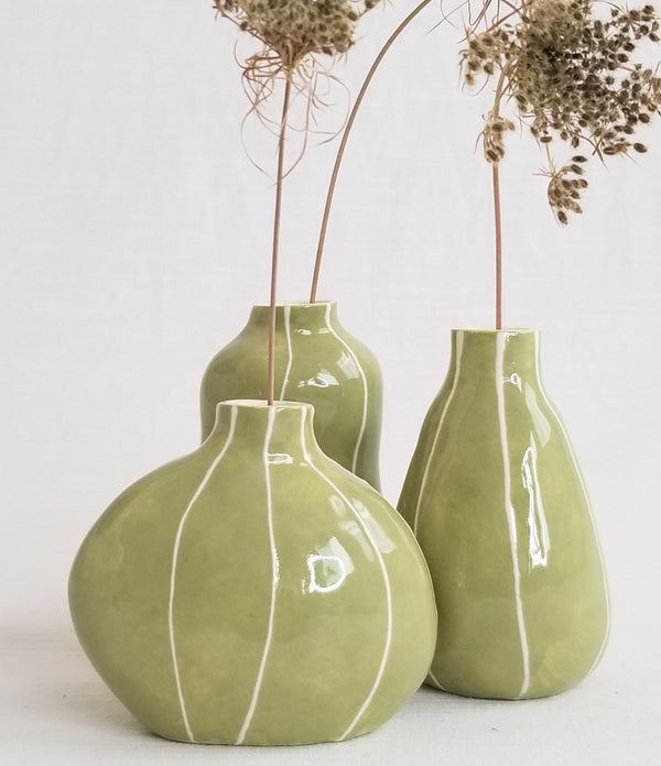 Sage Bud Vases by Kri Kri Studio