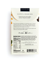 Allspice & Sesame Seed Parallel Chocolate 
Bar