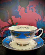 America the Beautiful Madwoman cup and saucer