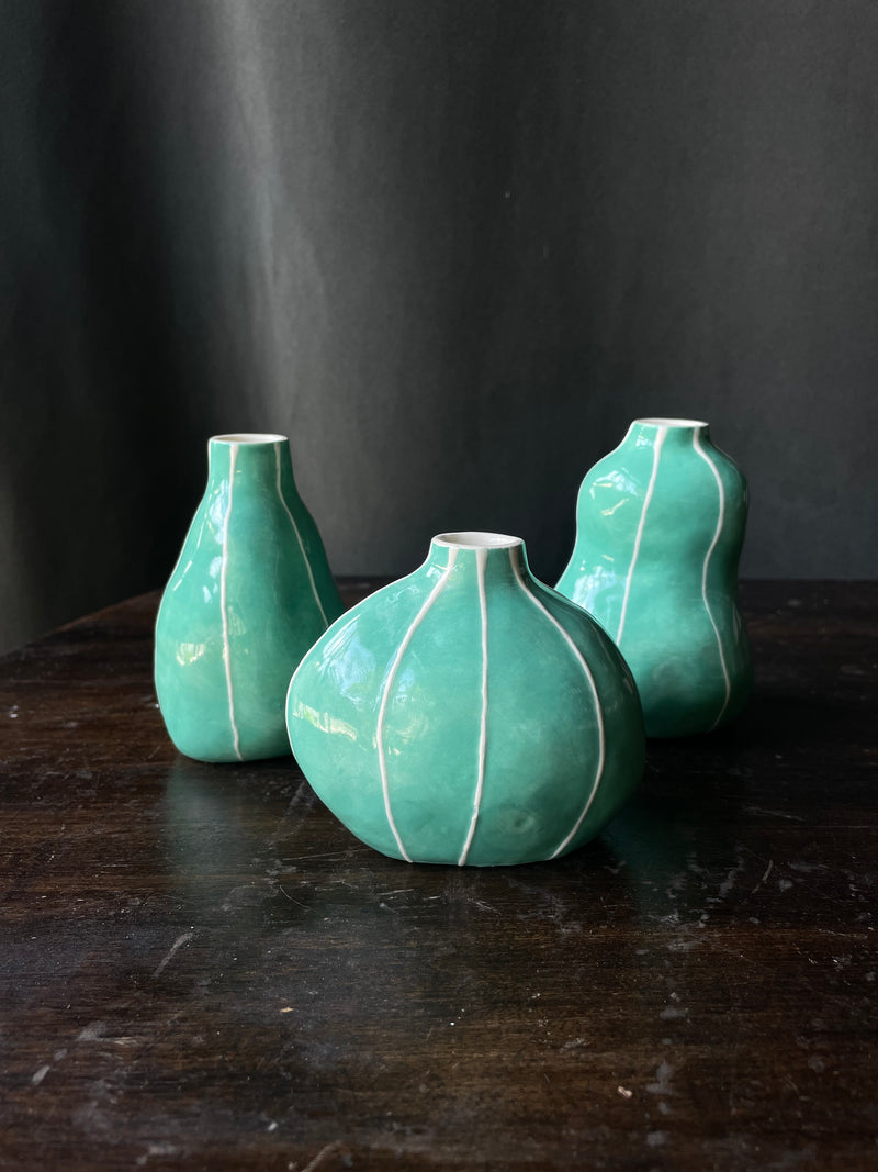 Jade Bud Vases by Kri Kri Studio