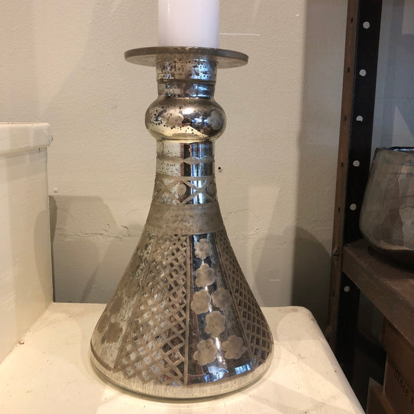 Merchandise- Mercury Glass Candle Holder