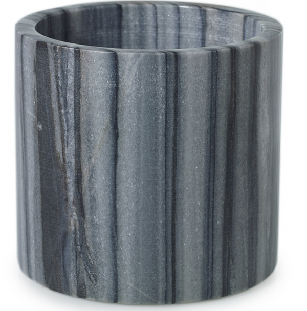 Container- Gray Marble Pot