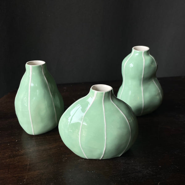 Mint Bud Vases by Kri Kri Studio